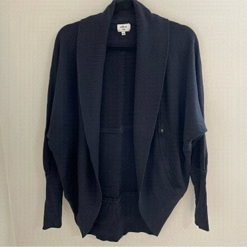 𝅺aritzia Wilfred Diderot Cocoon Cardigan Sweater, Black, Size S
